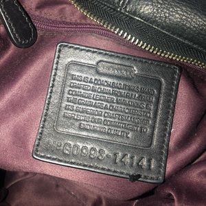 Black Coach hobo purse